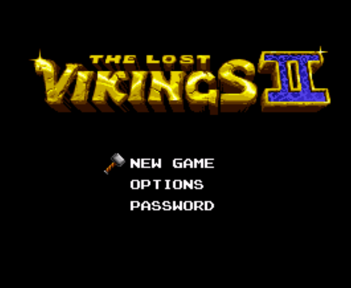 The Lost Vikings II Title Screen
